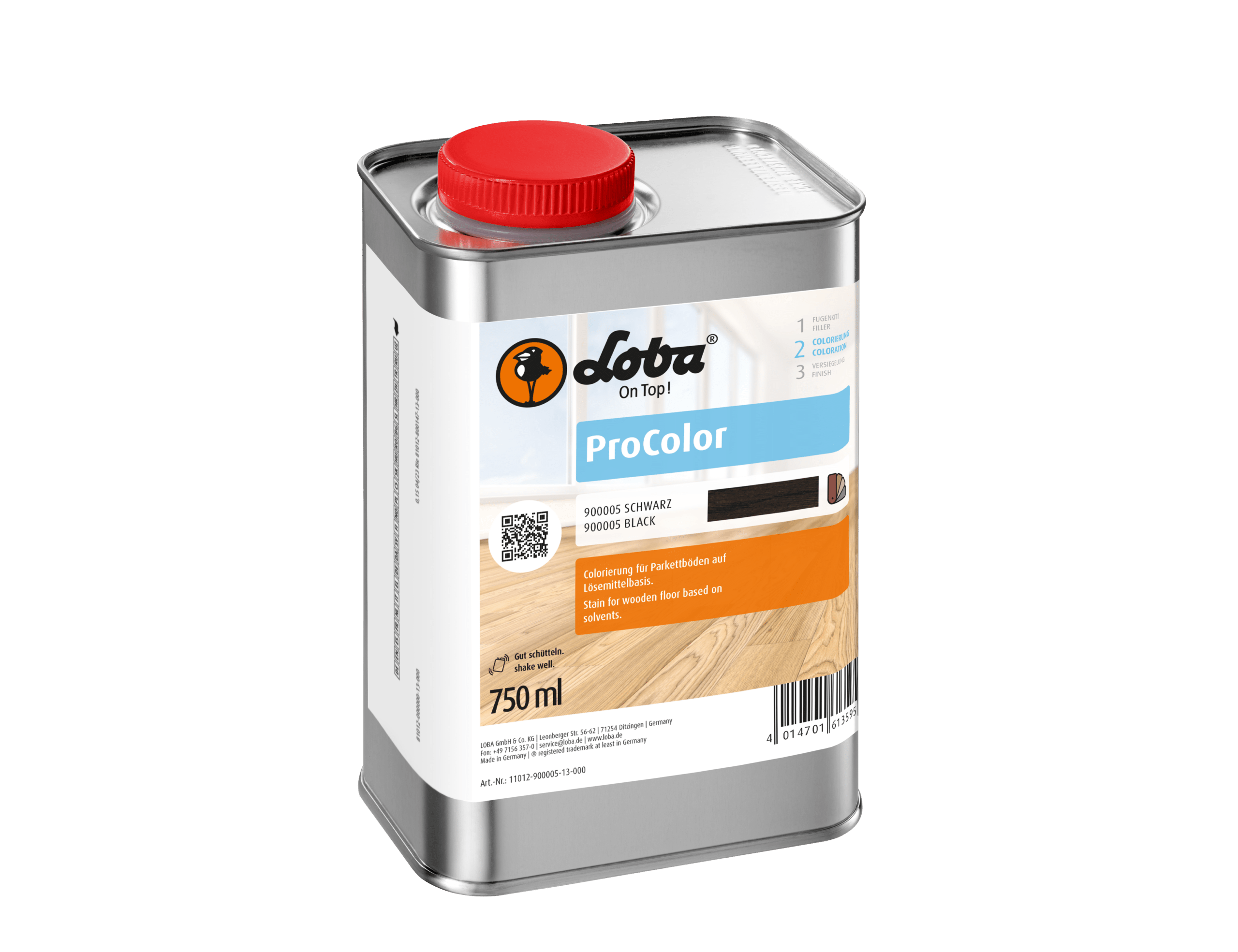 ProColor Black 750ml pigment for colouring cork and timber floors