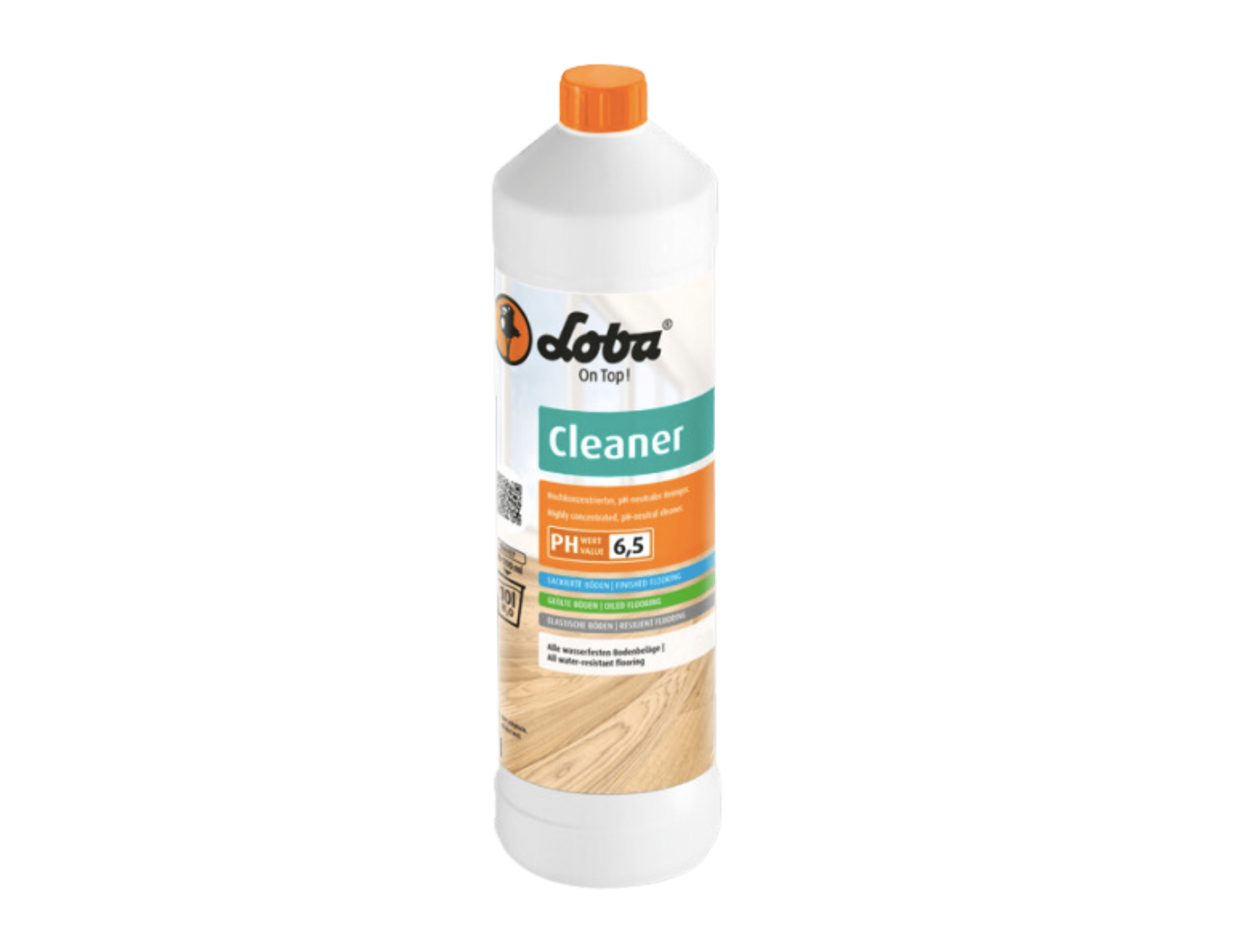 Cork flooring maintenance solution in compact bottle