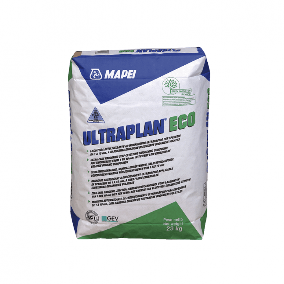 Mapei Ultraplan Eco self-levelling compound for floor preparation