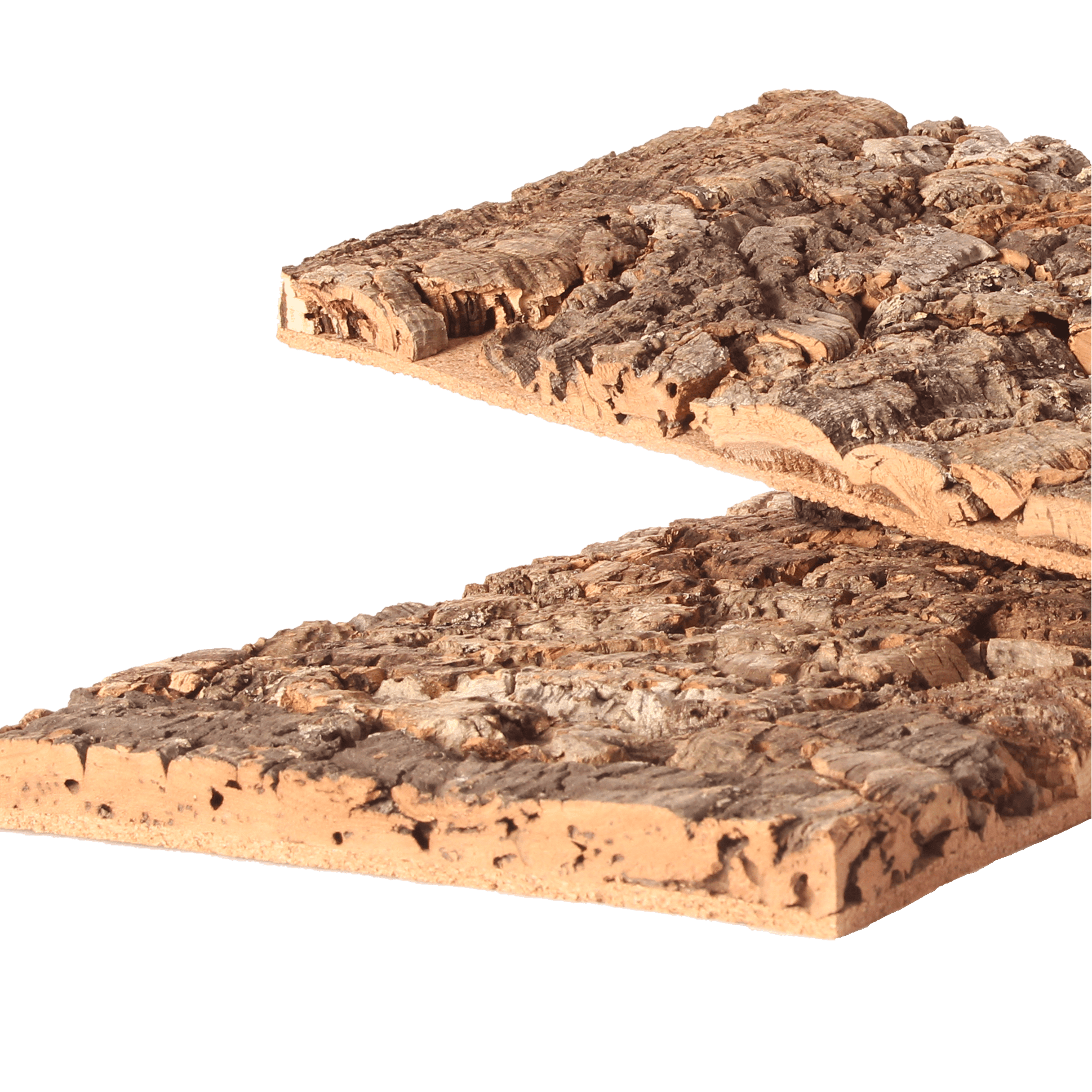 Cork in its purest form — raw, textured, and expressive, offering an unmistakably natural aesthetic and acoustic comfort.
