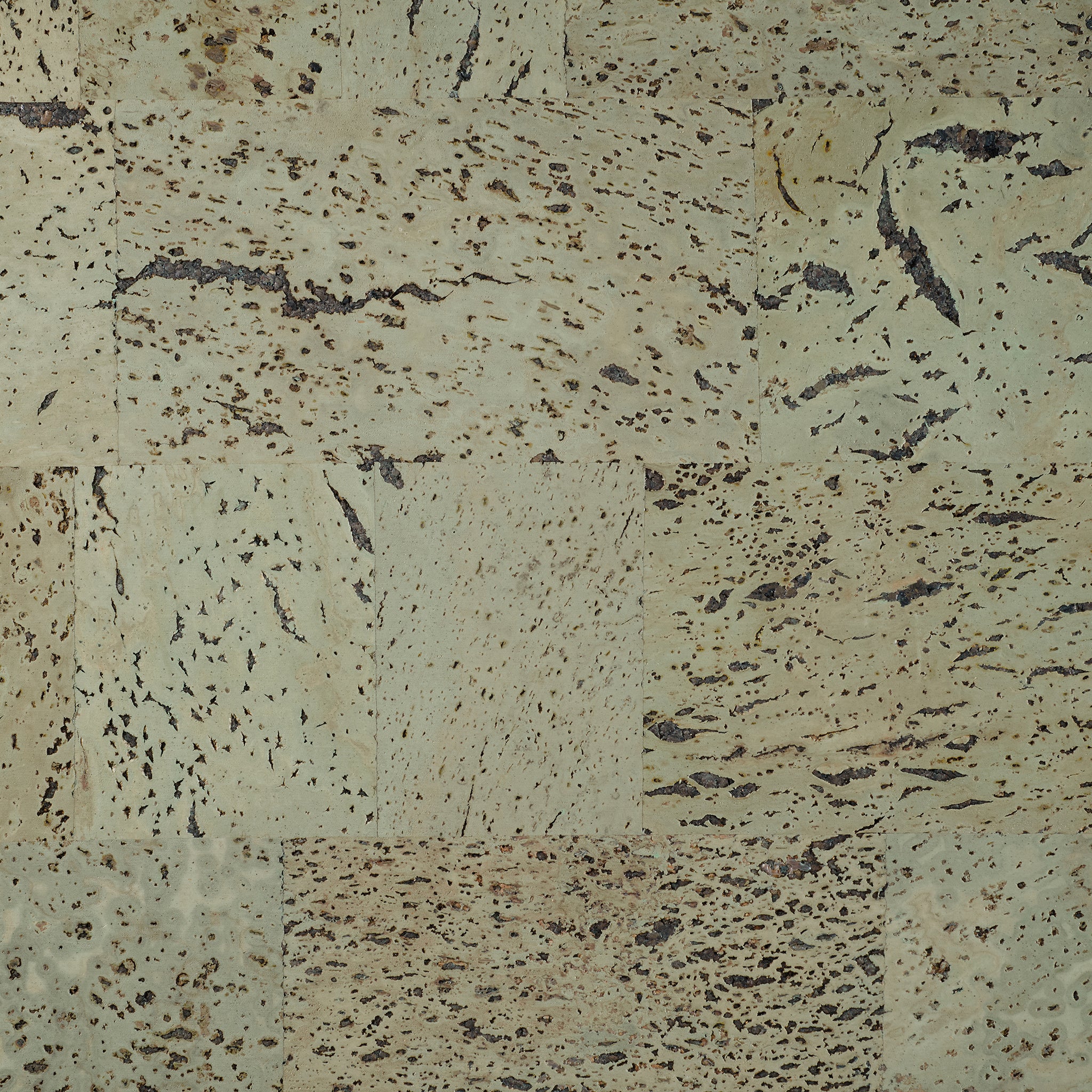 A vibrant mint cork tile that fuses bold colour and natural texture, bringing a refreshing modern energy to any wall.