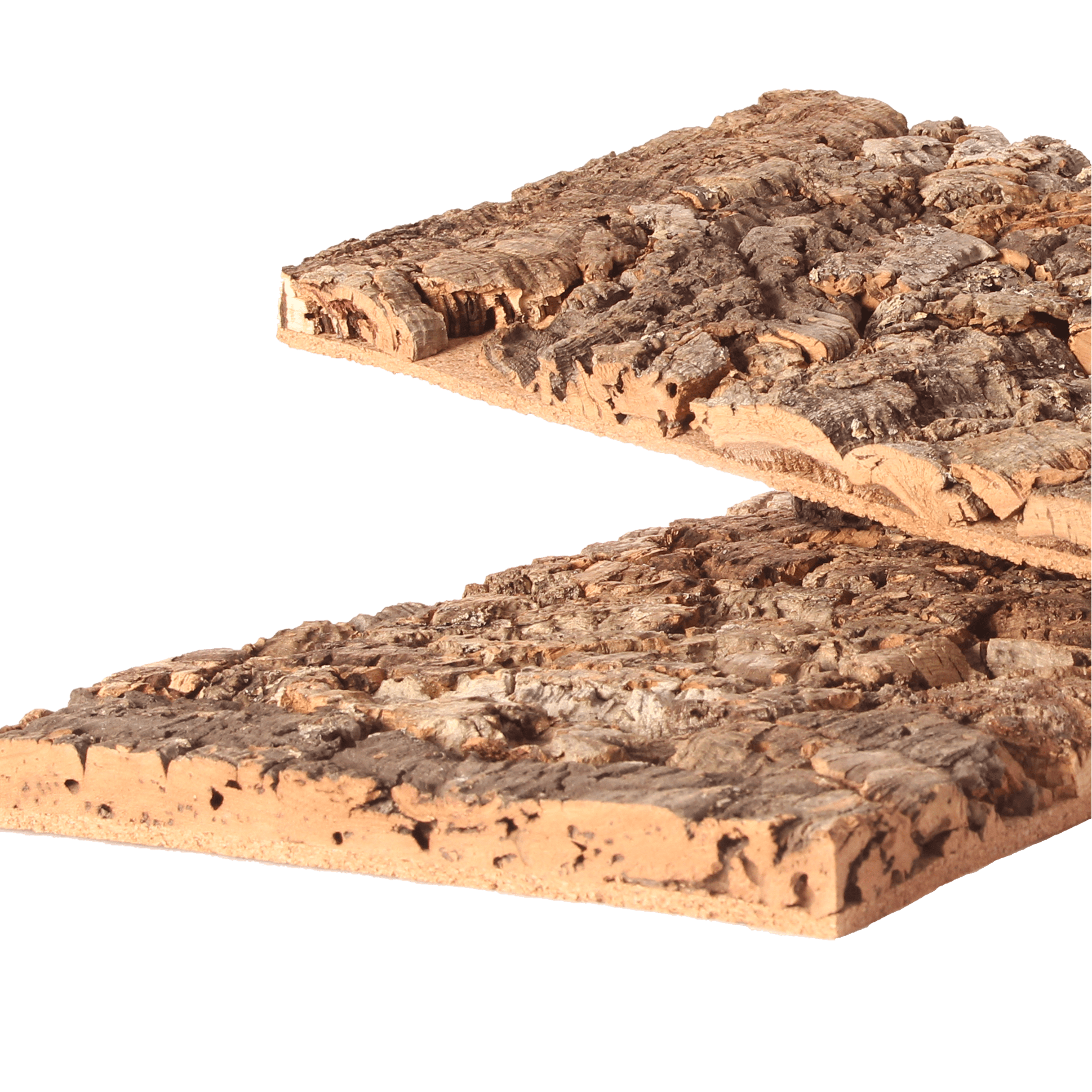 Cork in its purest form — raw, textured, and expressive, offering an unmistakably natural aesthetic and acoustic comfort.